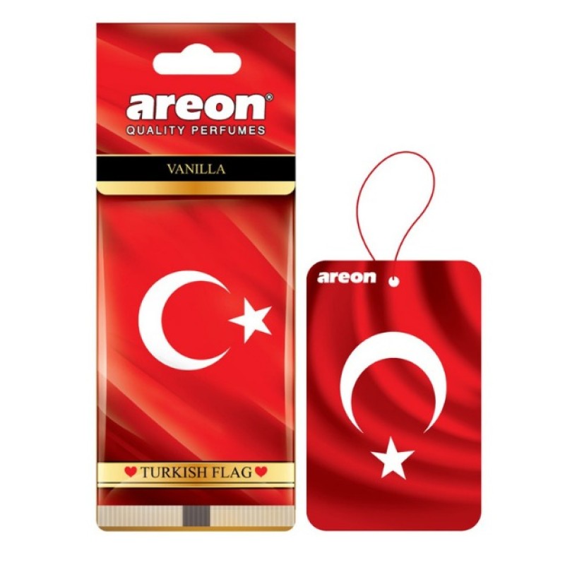 Areon Türk Bayraği Vanilla Oto Araç Kokusu
