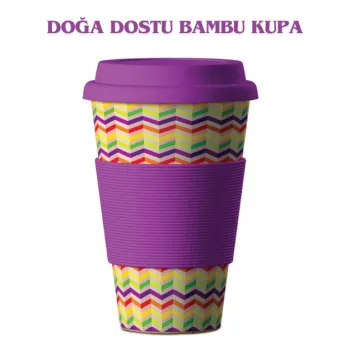 Balev Doğa Dostu Zig Zag Bambu Kupa 400 Ml