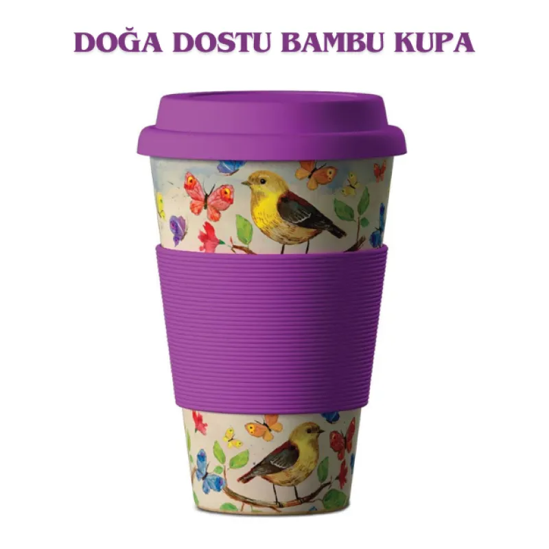 Balev Doğa Dostu Birds Bambu Kupa 400 Ml